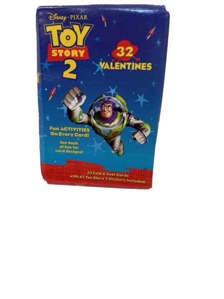 Disney Pixar Toy Story 2 Valentine's Day Cards with Stickers - 32 Fold & Seal Cards