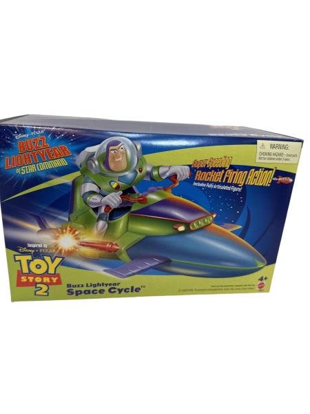 Disney-Pixar Buzz Lightyear Space Cycle Action Figure - Toy Story Star Command Series by Mattel