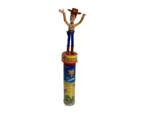 Disney Toy Story Woody Figurine Candy Dispenser - Runts Candy Tube