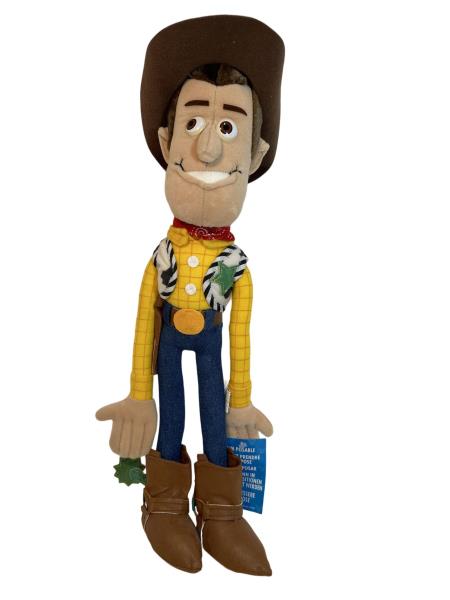 Disney Store Cowboy Woody Posable Stuffed Toy Doll with Hat