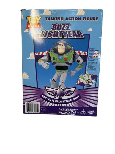 Thinkway Toys Buzz Lightyear Talking Action Figure - Original Voice, Fully Poseable, with Light and Sound Effects