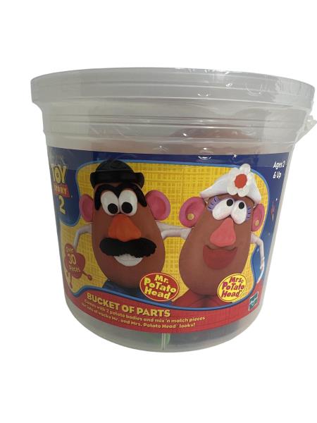 Disney Pixar Toy Story Mr. and Mrs. Potato Head Bucket of Parts - Over 30 Pieces