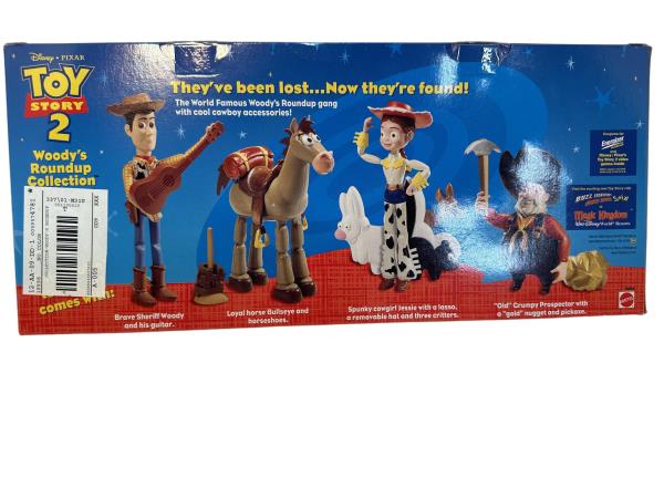 Mattel Disney Pixar Toy Story 2 Woody's Roundup Action Figure Set - Featuring Jessie, Woody, Bullseye, and Prospector