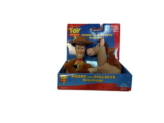 Disney PIXAR Toy Story Woody and Bullseye Beanbags - Applause Disney/Pixar