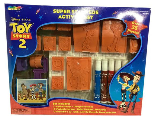 RoseArt Disney Pixar Toy Story 2 Super Stampede Activity Set - Includes Stamps, Markers, and Activity Sheets