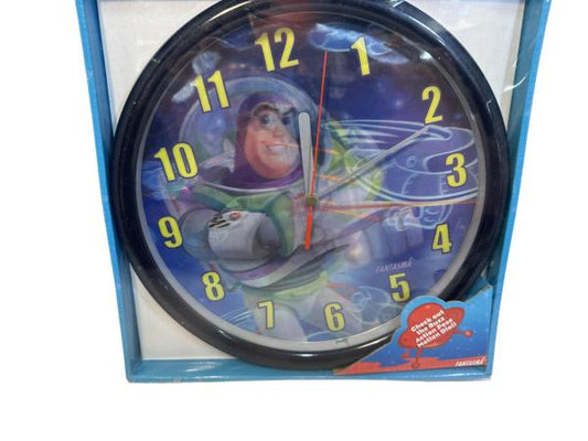 Disney Pixar Toy Story Buzz in Action Wall Clock by Fantasma - Easy Wall Mounting & Quartz Accuracy