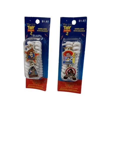 Disney PIXAR Toy Story 2 Shoelaces with Charms Featuring Jessie - 2 Pairs