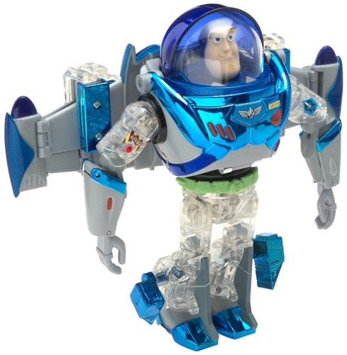 TOY STORY 2: 8" Deluxe Rocket Blasting Buzz Transformer (Metal Morphers)