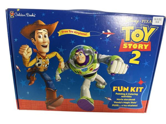 Golden Books Disney·Pixar Toy Story 2 Lightyear Fun Kit with Painting & Coloring Activities, Movie Storybook, Woody's Magic Slate, and Free Toy Airplane