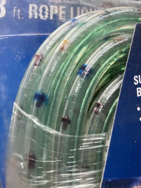 GE 18 Ft. Holiday Christmas Indoor/ Outdoor Rope Light Set Multi-Color NOS