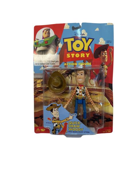 Disney Toy Story Action Figures - Quick-Draw Woody with Kickin' Leg Action by Thinkway Toys Ages 4 and Up