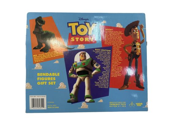 Disney's Toy Story Bendable Figures Gift Set - Woody, Buzz Lightyear, and Rex