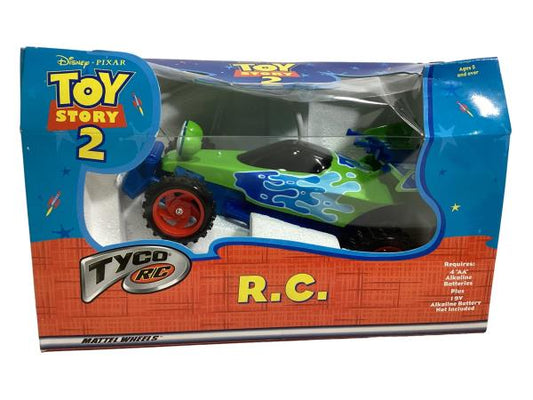 Disney Pixar Toy Story 2 Tyco RC Car with Special Buzz Lightyear Clip - Requires AA and 9V Batteries