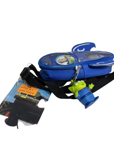 Toy Story Buzz Lightyear Space Ranger Blue Backpack with Green Alien Keychain