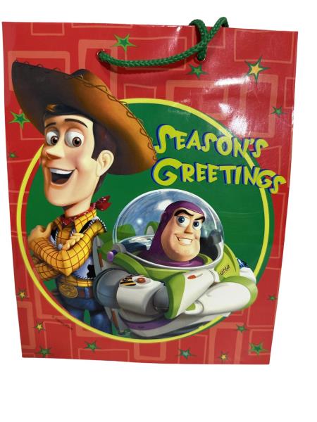 Disney/Pixar Toy Story 2 Season's Greetings Gift Bag - Buzz Lightyear & Woody