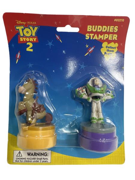 Disney Pixar Toy Story 2 Buddies Stampers - Collectible Toy Figures and Stationery Stamp Set by Hedstrom