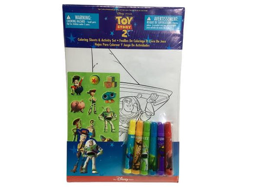 Disney Pixar Toy Story Coloring Sheets & Activity Set - 10 Coloring Sheets, 6 Markers & Sticker Sheet for Ages 3 and Up