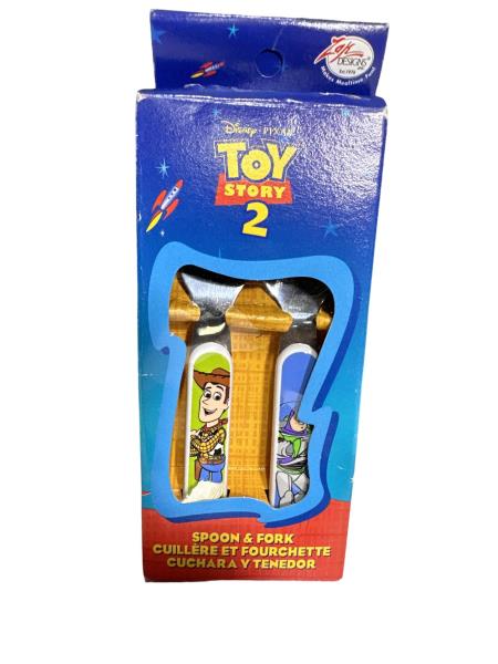 Disney Pixar Toy Story 2 Spoon & Fork Set by Zak Designs - Nontoxic, Dishwasher Safe