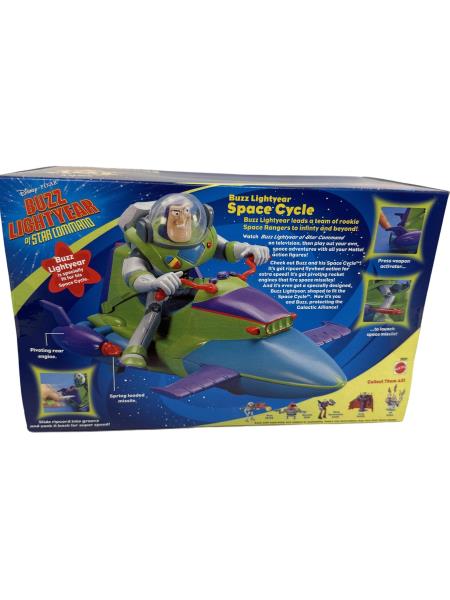 Disney-Pixar Buzz Lightyear Space Cycle Action Figure - Toy Story Star Command Series by Mattel