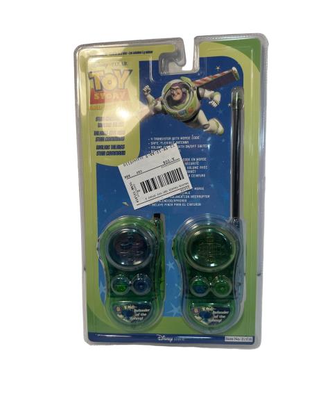 Disney Pixar Toy Story Walkie Talkie Set with Morse Code - Safe Flexible Antenna, Volume Control