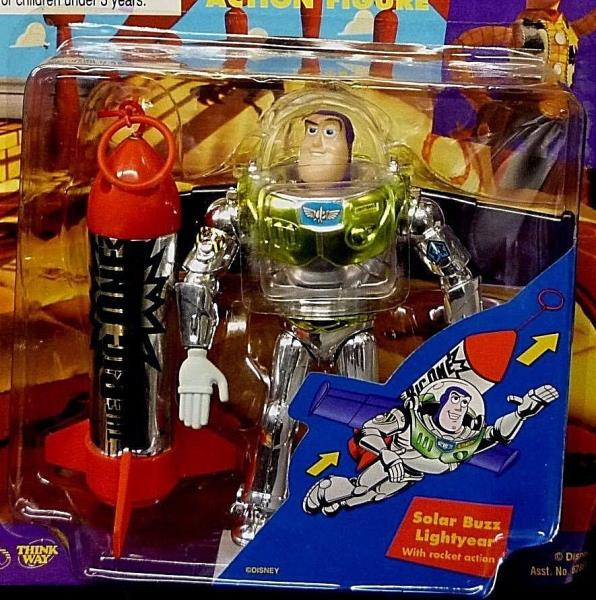 Toy Story Solar & Infrared Buzz Lightyear 2 Figure Set Thinkway New 1995 Amricon