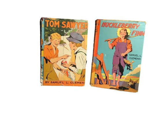 The Adventures of Tom Sawyer and Huckleberry Finn by Samuel L. Clemens - Classic Boys and Girls Books Collection by The Goldsmith Publishing Co.