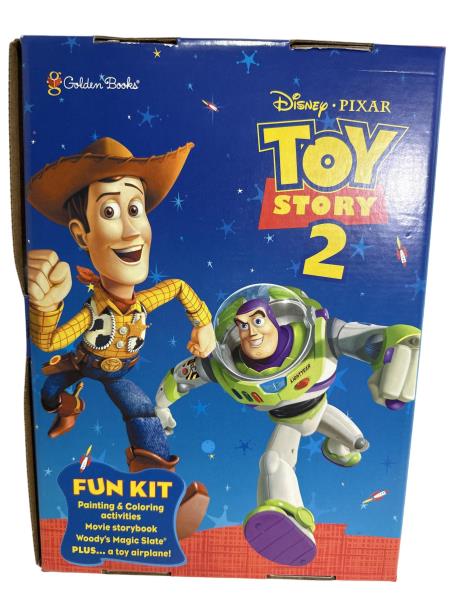 Golden Books Disney·Pixar Toy Story 2 Lightyear Fun Kit with Painting & Coloring Activities, Movie Storybook, Woody's Magic Slate, and Free Toy Airplane